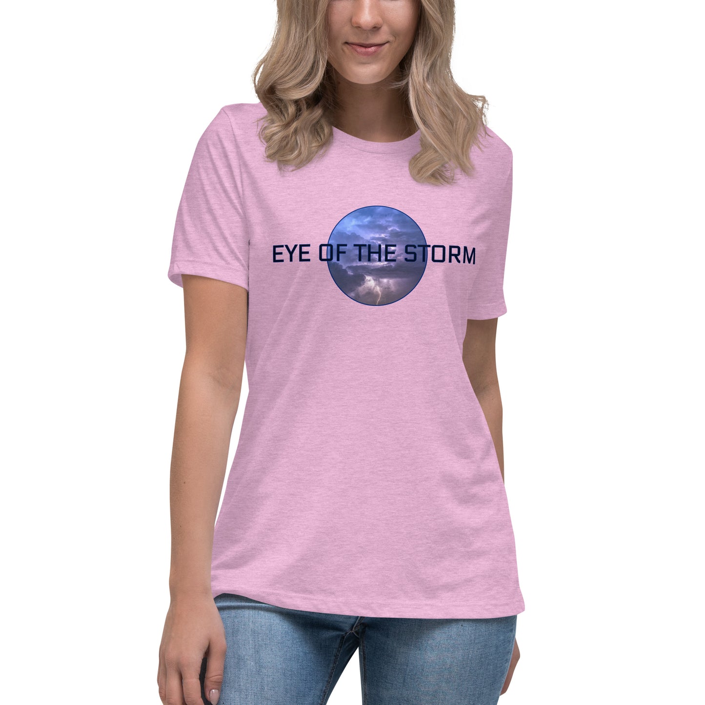 Eye of the Storm Women's Relaxed T-Shirt (dark logo)