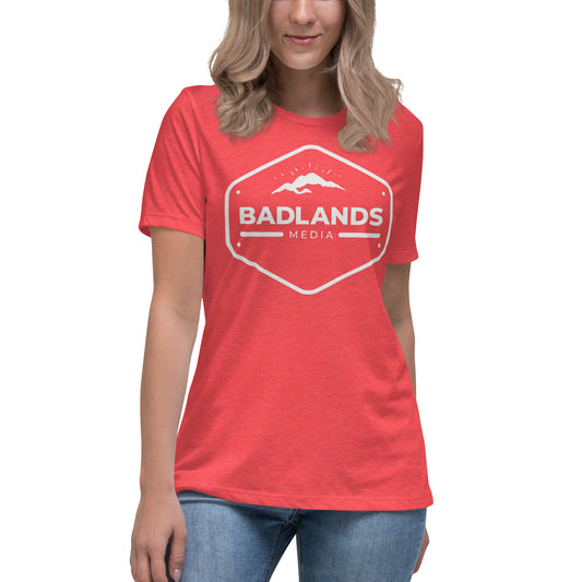 Badlands Women's Relaxed T-Shirt with white logo
