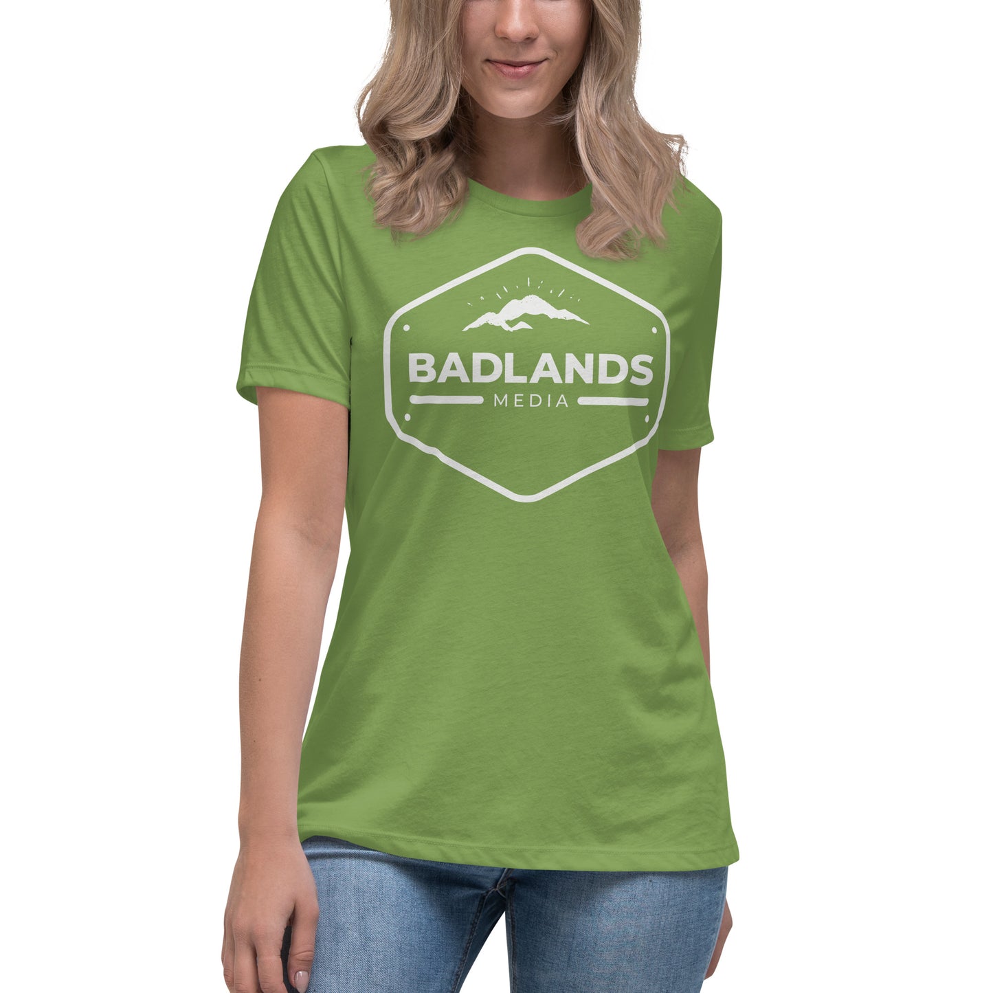 Badlands Women's Relaxed T-Shirt with white logo