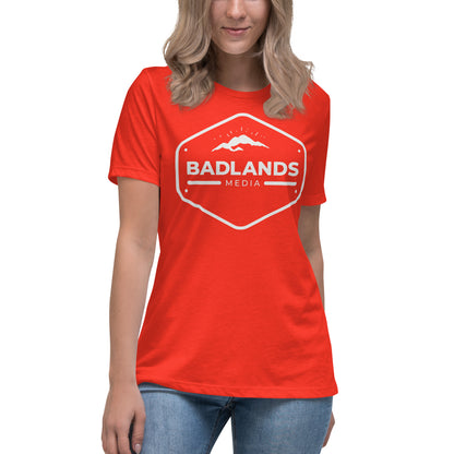 Badlands Women's Relaxed T-Shirt with white logo