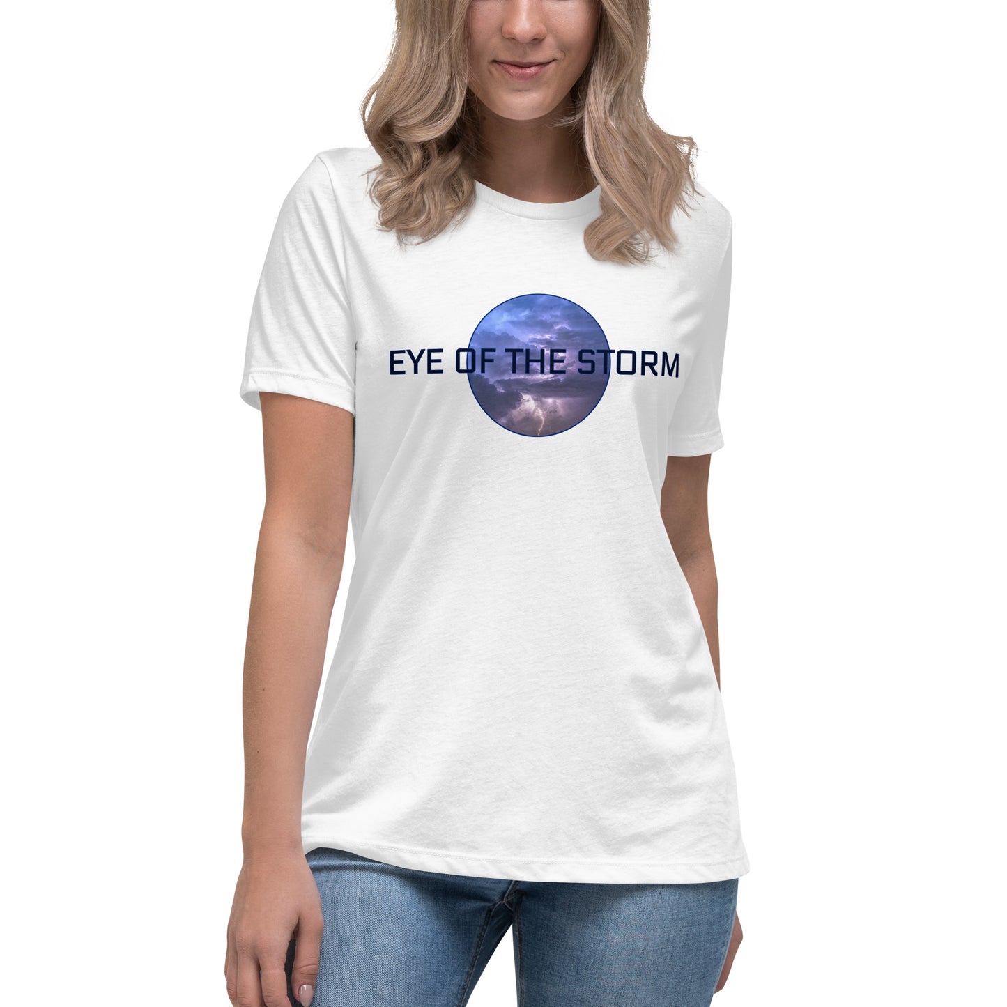 Eye of the Storm Women's Relaxed T-Shirt (dark logo)