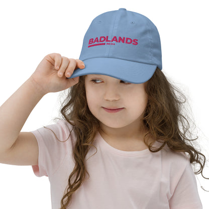 Badlands Kids Baseball Cap (pink logo)