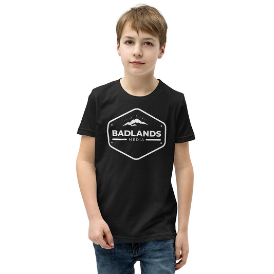 Badlands Kids Unisex Short Sleeve T-Shirt (white logo)